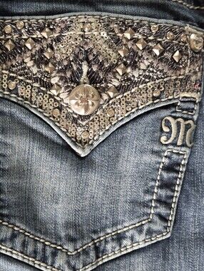Miss Me Easy Bootcut Jeans Stretch Medium Wash 31 B3030EB2R Western Y2K Glam